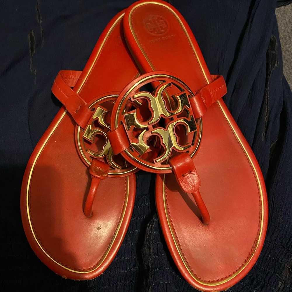 Red Tory Burch sandals